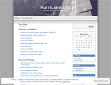 Tablet Screenshot of hurricanecity.wordpress.com