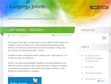 Tablet Screenshot of congregajovem.wordpress.com