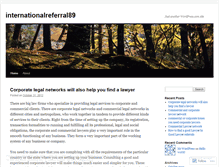 Tablet Screenshot of internationalreferral89.wordpress.com