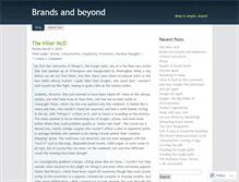 Tablet Screenshot of brandsandbeyond.wordpress.com