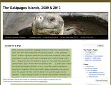 Tablet Screenshot of galapagos2009.wordpress.com