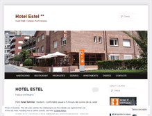 Tablet Screenshot of hotelestel.wordpress.com