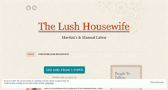 Desktop Screenshot of lushhousewife.wordpress.com