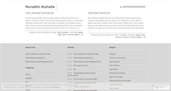 Desktop Screenshot of nuruddinasyhadie.wordpress.com