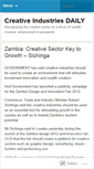 Mobile Screenshot of creativeindustriesdaily.wordpress.com