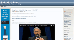 Desktop Screenshot of debysgirl.wordpress.com