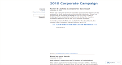 Desktop Screenshot of 2010campaign.wordpress.com