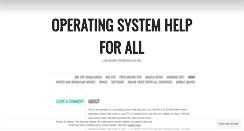 Desktop Screenshot of operatingsystemhelp.wordpress.com