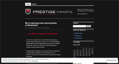 Desktop Screenshot of prestigeimports.wordpress.com