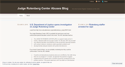 Desktop Screenshot of judgerotenbergcenterabuse.wordpress.com