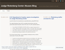 Tablet Screenshot of judgerotenbergcenterabuse.wordpress.com
