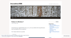 Desktop Screenshot of brucezhou1986.wordpress.com