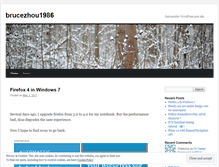 Tablet Screenshot of brucezhou1986.wordpress.com