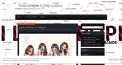 Desktop Screenshot of internationalkpoplovers.wordpress.com