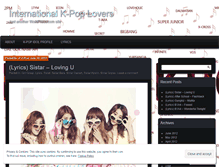 Tablet Screenshot of internationalkpoplovers.wordpress.com