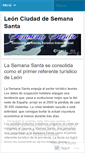 Mobile Screenshot of leonciudaddesemanasanta.wordpress.com
