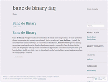 Tablet Screenshot of home.bancdebinaryfaq.wordpress.com