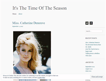 Tablet Screenshot of itsthetimeoftheseason.wordpress.com