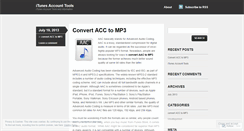 Desktop Screenshot of itunesaccounttools.wordpress.com