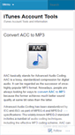 Mobile Screenshot of itunesaccounttools.wordpress.com