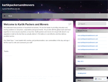 Tablet Screenshot of kartikpackersandmovers.wordpress.com