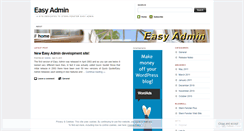 Desktop Screenshot of easyadminsoftware.wordpress.com