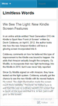 Mobile Screenshot of limitlesswords.wordpress.com
