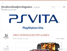 Tablet Screenshot of freedownloadpsvitagames.wordpress.com