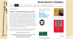 Desktop Screenshot of bookhuntersholiday.wordpress.com