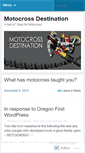 Mobile Screenshot of motocrossdestination.wordpress.com