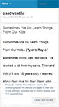Mobile Screenshot of eastwesthr.wordpress.com