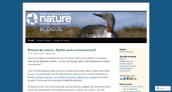 Desktop Screenshot of museecanadiendelanature.wordpress.com