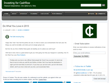 Tablet Screenshot of investingforcashflow.wordpress.com