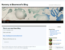 Tablet Screenshot of nurseryatbearwood.wordpress.com