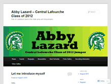 Tablet Screenshot of abbylazard.wordpress.com