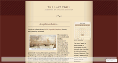 Desktop Screenshot of lastvigil.wordpress.com