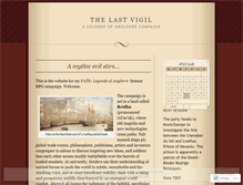 Tablet Screenshot of lastvigil.wordpress.com