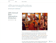 Tablet Screenshot of dharmaphotos.wordpress.com