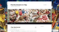 Desktop Screenshot of ispytheanswers.wordpress.com