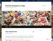 Tablet Screenshot of ispytheanswers.wordpress.com