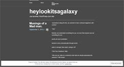 Desktop Screenshot of heylookitsagalaxy.wordpress.com