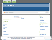 Tablet Screenshot of oakknoll.wordpress.com