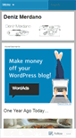 Mobile Screenshot of denizmerdan.wordpress.com