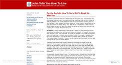 Desktop Screenshot of johntellsyouhowtolive.wordpress.com