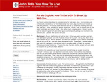 Tablet Screenshot of johntellsyouhowtolive.wordpress.com