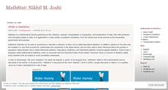 Desktop Screenshot of mathstat.wordpress.com