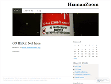 Tablet Screenshot of humanzoom.wordpress.com