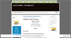 Desktop Screenshot of foodstamps.wordpress.com