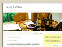 Tablet Screenshot of beingforeign.wordpress.com