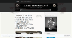 Desktop Screenshot of gemtalentmgmt.wordpress.com